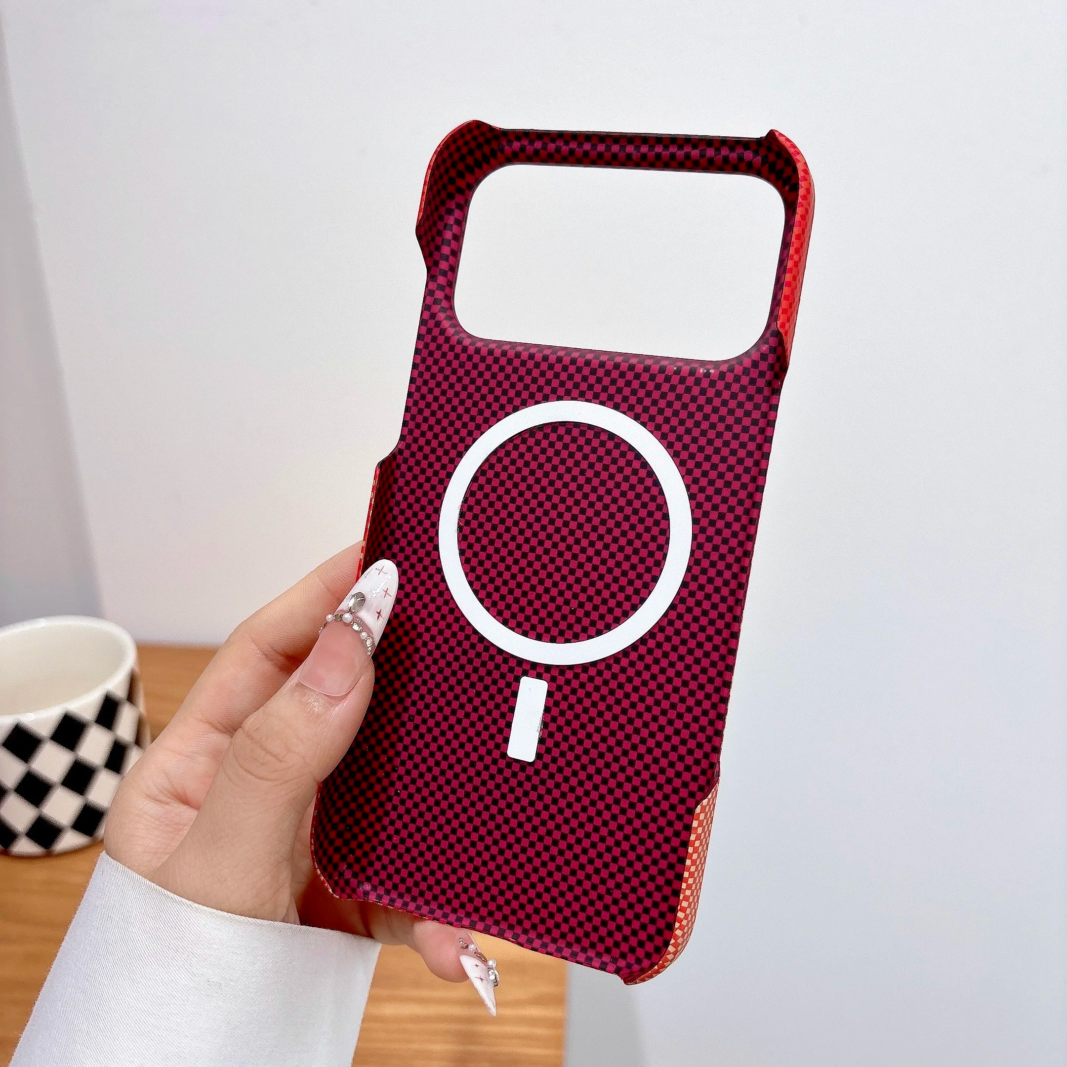 Kevlar Aramid Carbon Fiber Case For iPhone Air 17 16 15 14 13 Pro Max Plus Magsafe Luxury Cover Magnetic Ultra-Thin Phone Case