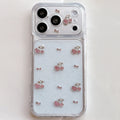 Cute 3D Diamond Cherry Phone Case For iPhone 17 16 15 14 13 12 11 Pro Max Soft Shockproof Cover Epoxy Glitter Shell
