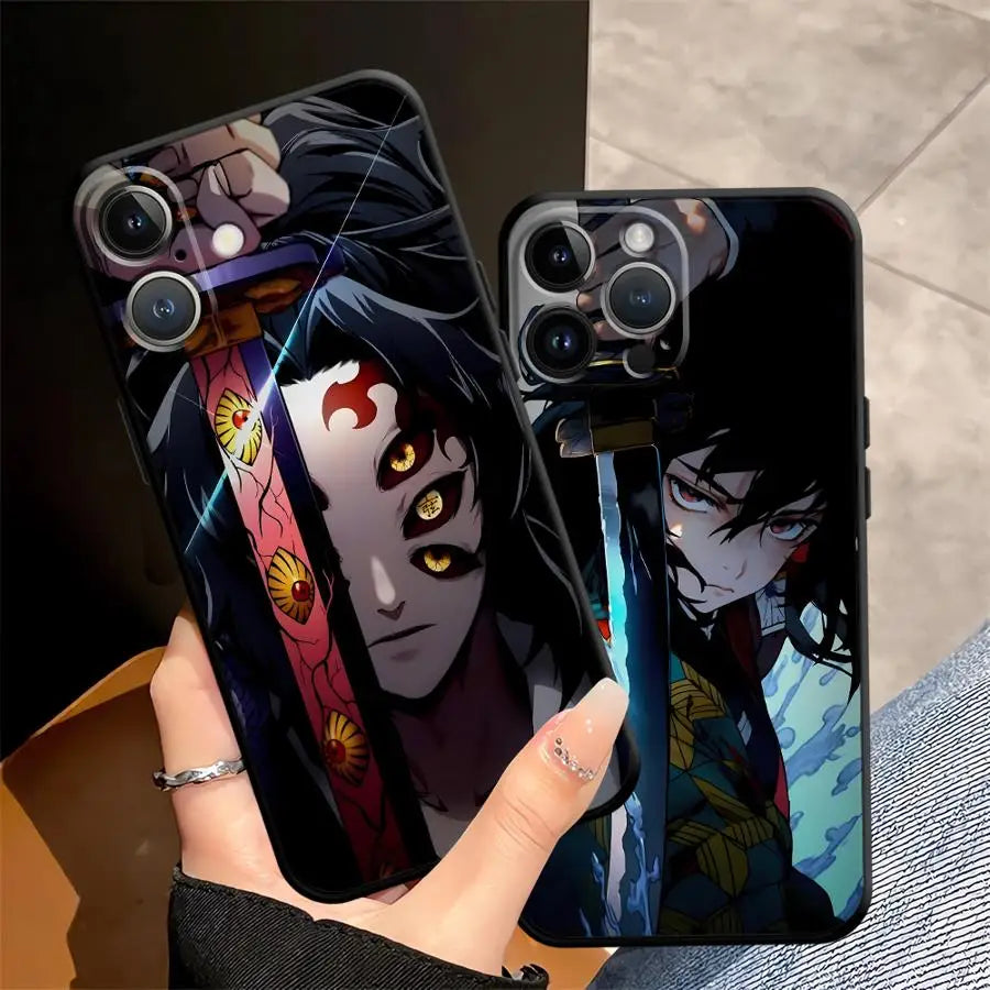 Demons Anime Slayer Case for iPhone 12 X XS XR 17 16 Pro Max 11 SE 17Air 14 7 8 13 Mini 15 Plus Soft Back Phone Cover