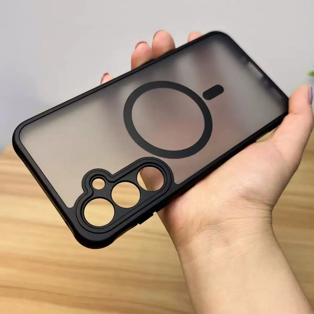 New Matte Case For Samsung Galaxy S25 S24 S23 S21 S20 FE S22Ultra Plus S25Edge For Magsafe Strong Magnetic Wireless Charge Cover