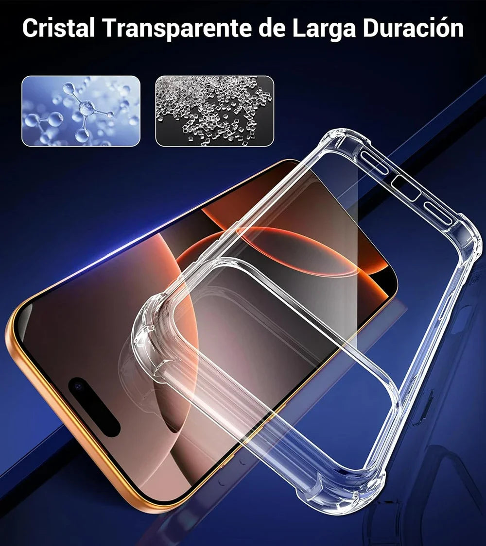 Silicone Soft Case For iPhone 17 Pro Max iPhone16 Shockproof Back Cover Ultra Thin Transparent Shell For iPhone14ProMax 15Pro ﻿