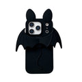 Cartoon Bat Cute Cat Ears Silicone Soft Case for IPhone 17 16 15 14 13 Pro Max 17Pro IPhone17 i17 ProMax Phone Cover Accessories