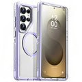 Tough Matte Anti-Slip Silicone + PC Case For Samsung Galaxy S26+ S25 S24 Plus S23 S22 Ultra Magnetic Wireless Charging Cover