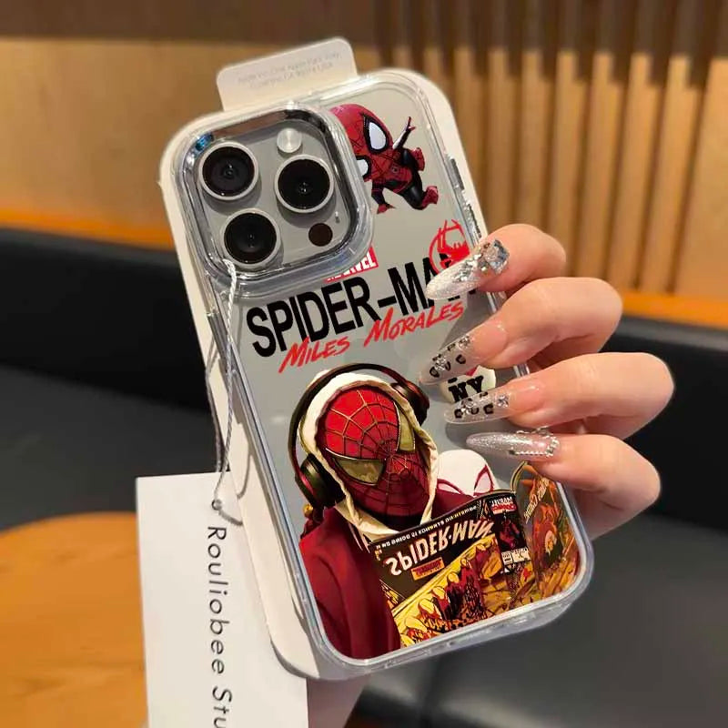 New Spiders-man Phone Case for Xiaomi Mi 15 14T 14 12T 11T 11 Lite Poco M7 X7 X6 F5 F6 X5 X4 GT Pro 4G 5G Transparent Soft Cover