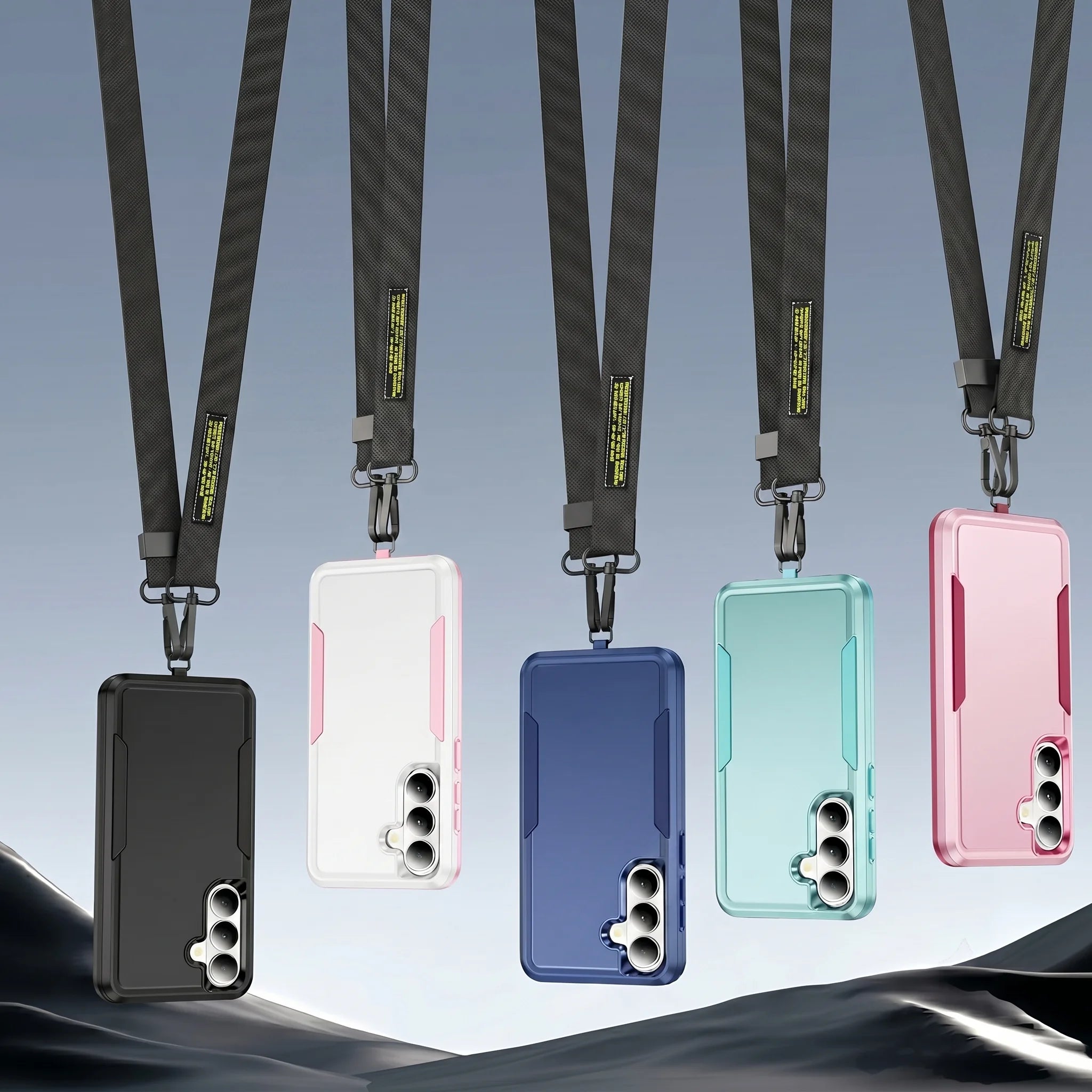 Lanyard Strap Protective Case for Samsung Galaxy A57 5G A17 A37 A 57 37 17 GalaxyA57 Anti-Knock Cases