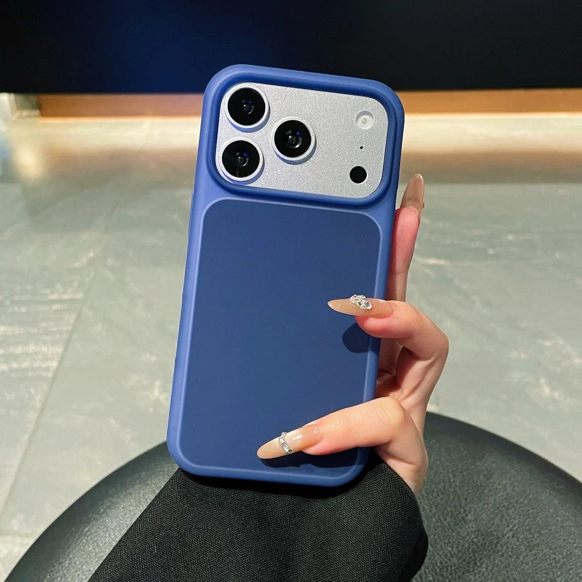 2in1 Cute Jelly Silicone Shockproof Phone Case For Apple iPhone 17 16 15 Pro Max Solid Color Ice Mist Non-Slip Shockproof Cover