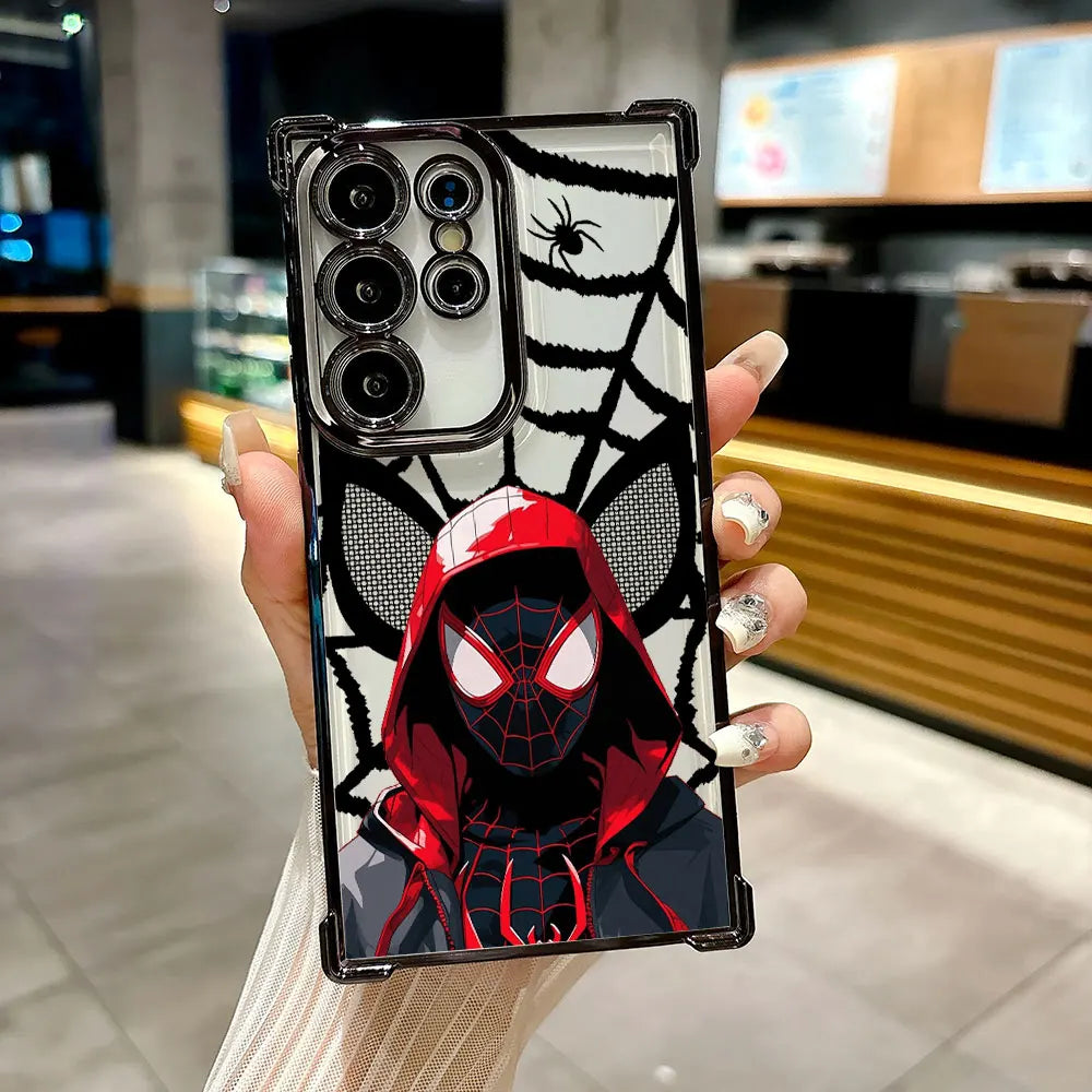 Spiderman Miles Morales Heroes Case For Samsung Galaxy S26 S25 S26Ultra Edge S24 S23 S22 Plus S21 Ultra FE 5G Marvel Phone Cover