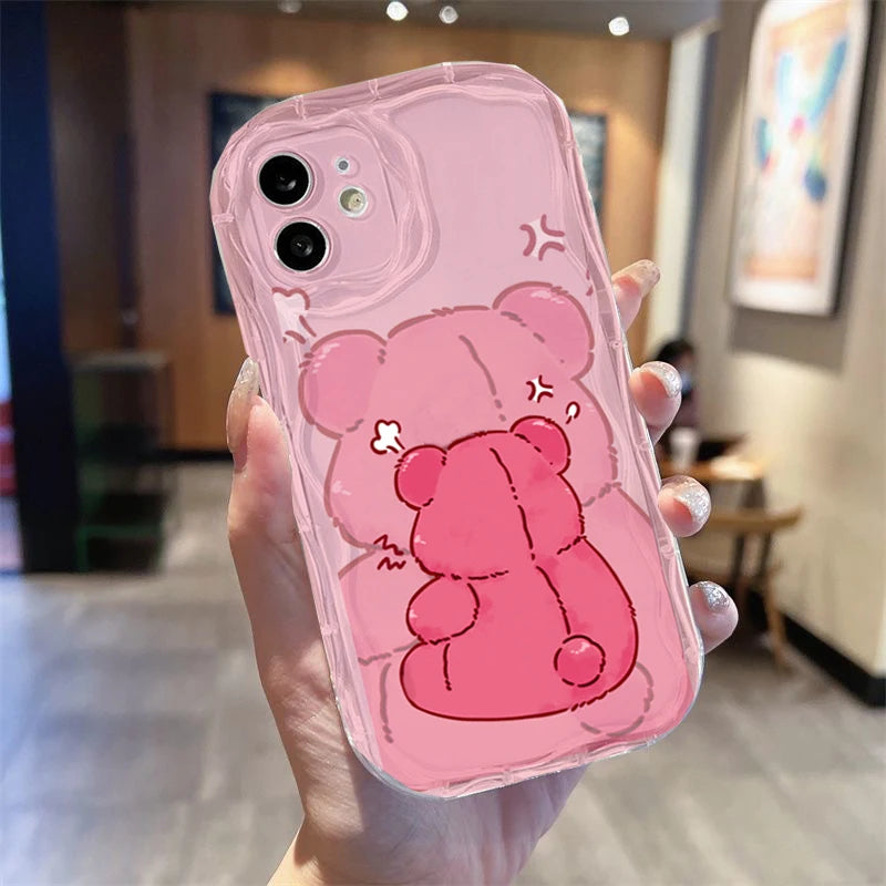 3D Ear Winnie the Pooh Bear Lotso Casing For Google PIXEL 10 9 8 7 PRO XL 8A 7A PIXEL9 PIXEL8 PIXEL8A 5G   Disney Phone Case