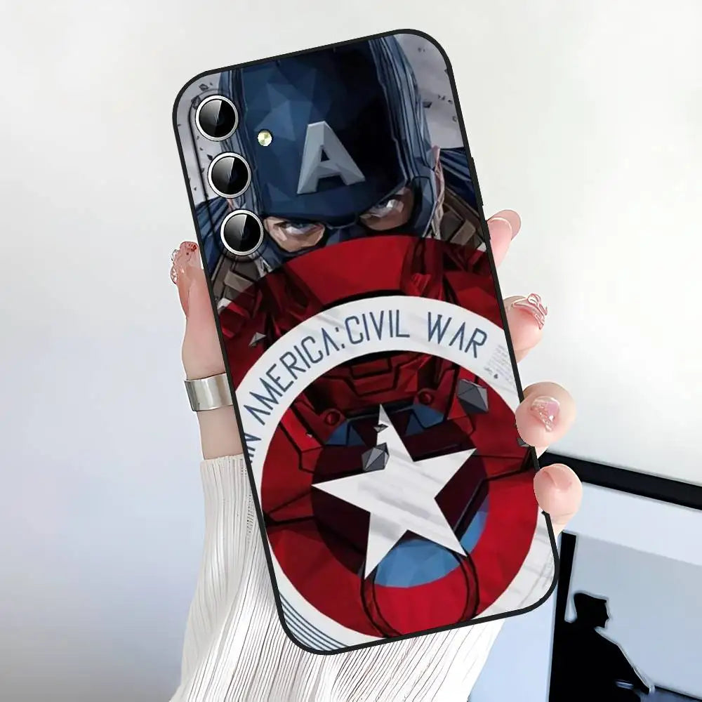 C-Captain America Phone Case For Samsung Galaxy S21 S22 S23 S24ULTRA S25ULTRA FE Ultra Plus5G A52S S26 Soft Cover