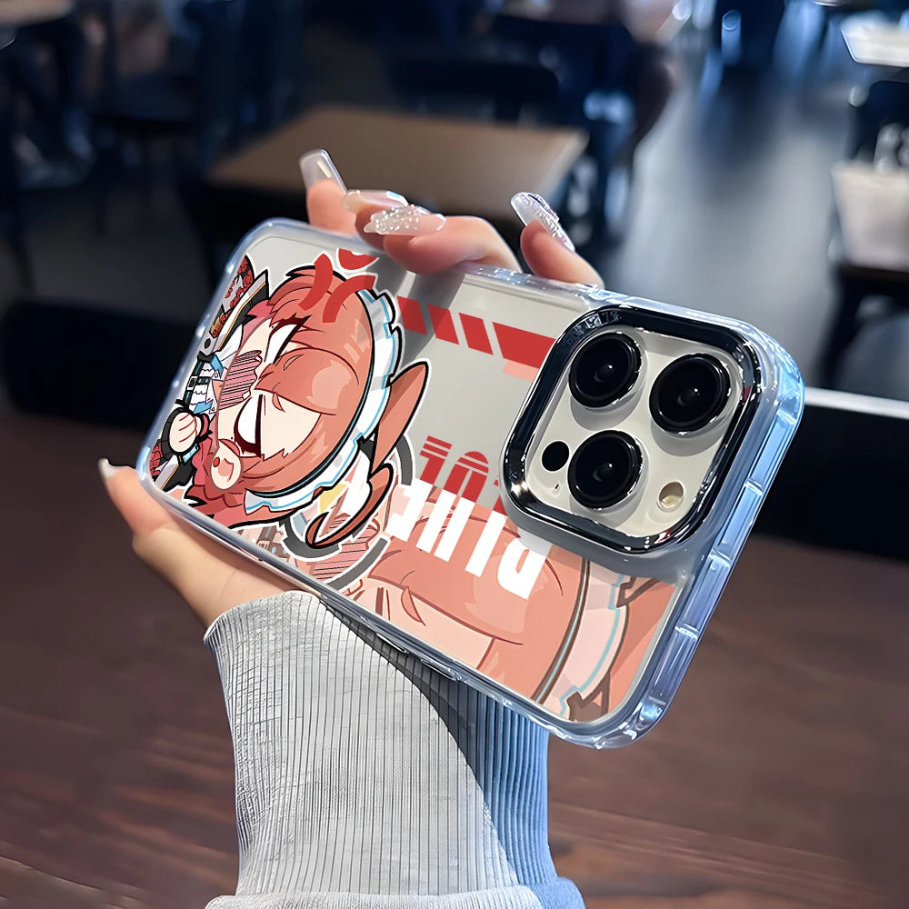Anime Blue Archives Phone Case for Samsung Galaxy S26 S25 Edge S24 S23 S22 S21 S20 FE Ultra Plus 5G Luxury Transparent Cover