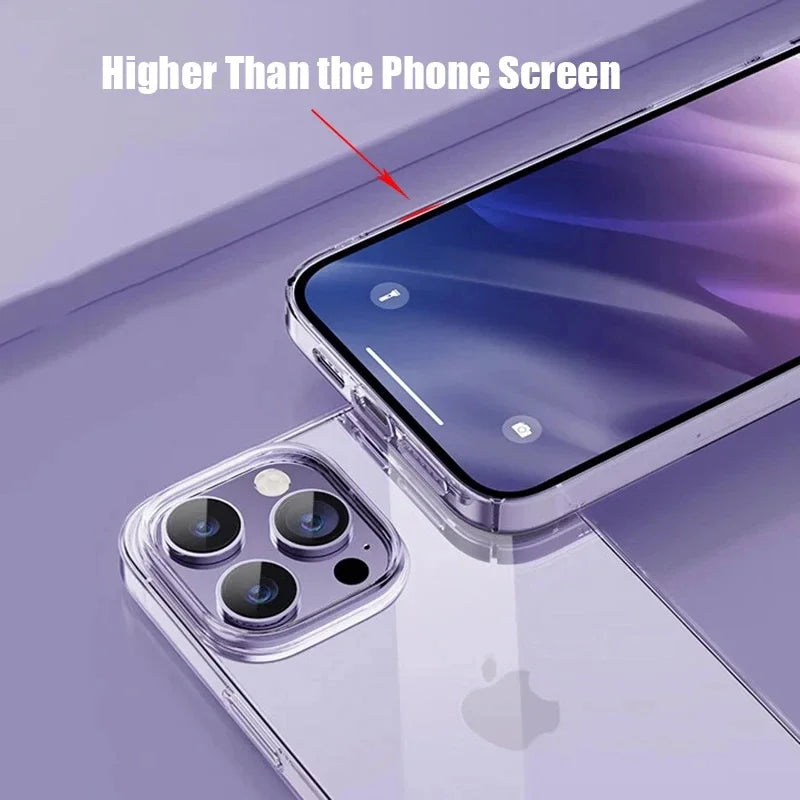 Silicone Clear Case For iPhone 16 17 15 11 12 13 mini 14 Pro Max Cover For iPhone X XS Max XR 8 7 6 Plus SE 16E 17 Air Cover