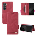 Luxury Flip Leather Slot Card Holder Wallet Phone Case For Samsung Z Fold 7 6 5 4 3 2 fold6 fold4 fold3 fold2 Shockproof Cover