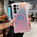Luxury Chameleon Series Shockproof Magnetic Changing Color Case for Samsung Galaxy S26 S25 Ultra S24 Plus Double Layer Cover
