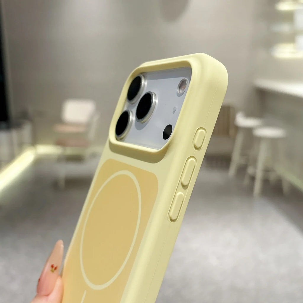 Original Liquid Silicone Dual Color For Magsafe Case For iPhone Air 17 16 15 14 13 Pro Max Plus Magnetic Charge Shockproof Cover