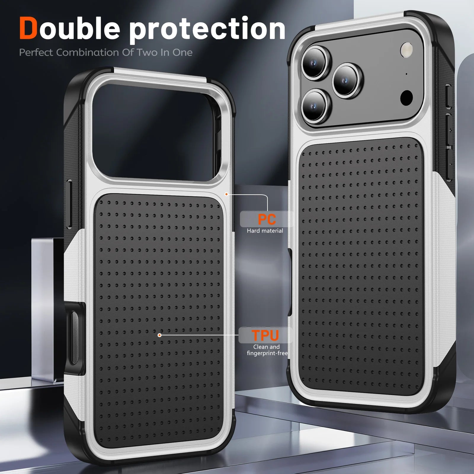 Anti-Slip Case for Iphone 17 Pro Max 16 15 14 Plus 13 Pro Max Iphone16 Iphone17 Best Protection Strong Heavy Phone Bag Cover