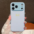 Personalized Customized Name Phone Case For iPhone 17 16 15 14 13 Pro Max Plus Air Gold 3D Hot Foil Stamping Faux Leather Cover