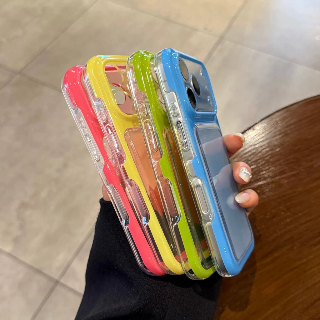 Summer Fresh Cases Jelly Candy Color Soft TPU Case for iPhone 17 Pro Max 16 15 Pro Max 17 Silicone Clear Back Protection Cover