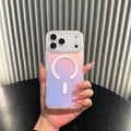 Gradient Frosted Daylight Magnetic Protective Case for iPhone 17 Pro Max 16 15 14 13, Wireless Charging Hard Case