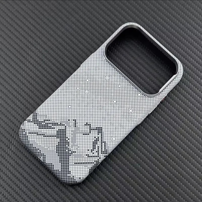 Luxury Ultra Thin Carbon Fiber Magnetic Case for iPhone 17 16 15 Pro Max Magnets Wireless Charging Alloy Lens Shockproof Cover