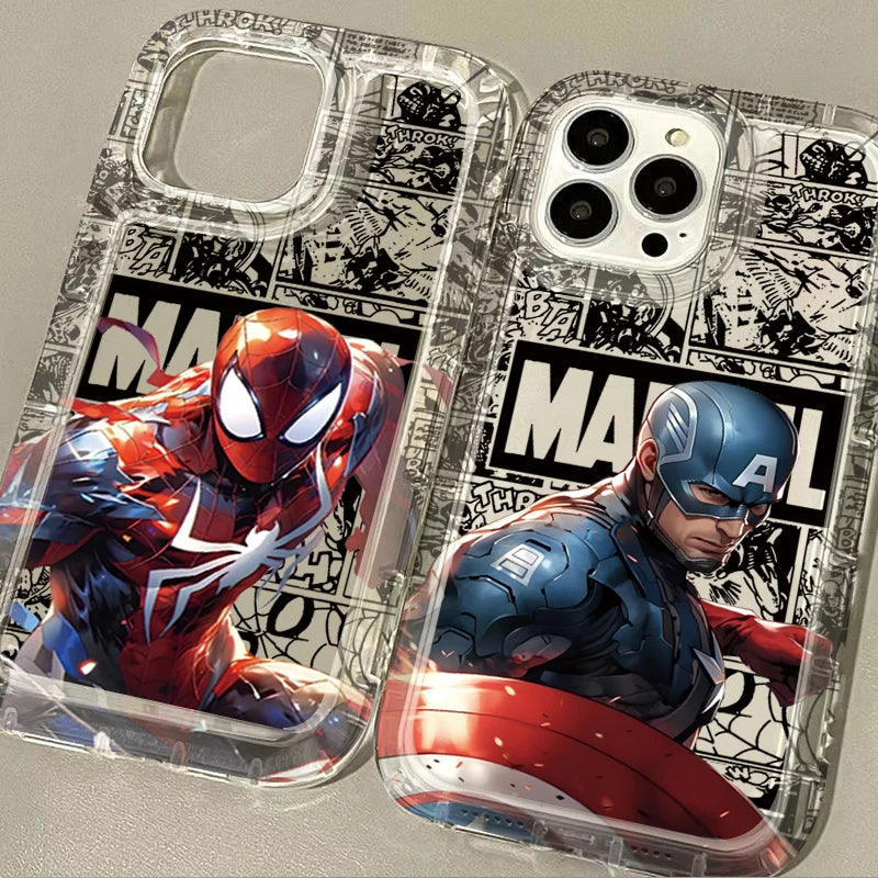 Marvel Spider Man Iron Man Clear Soft Case for Huawei P30 P40 P50 P60 Pro Honor 100 90 80 70 60 50 X9 X9A X8 X5 Magic5 Magic 5