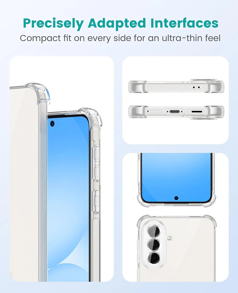 Shockproof Protective Soft Case For Samsung Galaxy A57 A37 A27 A17 A07 4G 5G Clear Silicone Ultra Thin TPU Cover Airbag Shell