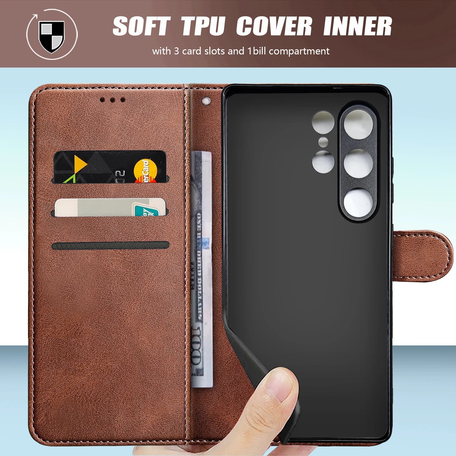 Wallet Case for Samsung Galaxy S26 Ultra S26+ S26Ultra 5G S25 Plus 25Ultra S25Ultra Magnet Flip Leather Card Holder Phone Cover