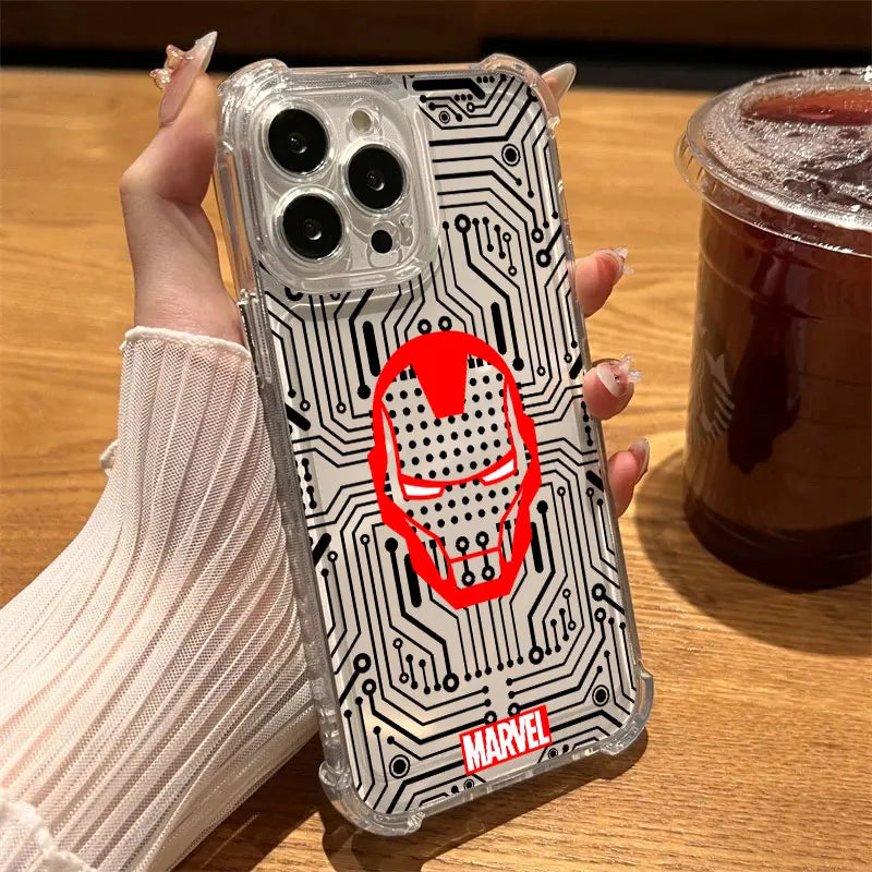 Marvels LOGO Ironmans Silicone Case For Xiaomi 17T Pro 5G 15T 12T 15 F7 Ultra POCO F7 M7 X3 X4 X5 X7 X8 Pro Max Soft Clear Cover