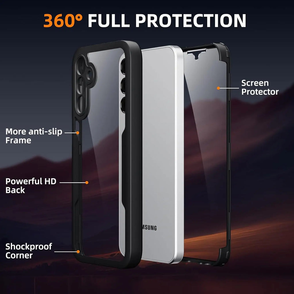 Full Body Protection Case for Samsung Galaxy A57 A37 A17 5G A56 A36 A26 A16 5G A55 A35 A25 A15 Protective Cover Funda Coque Capa