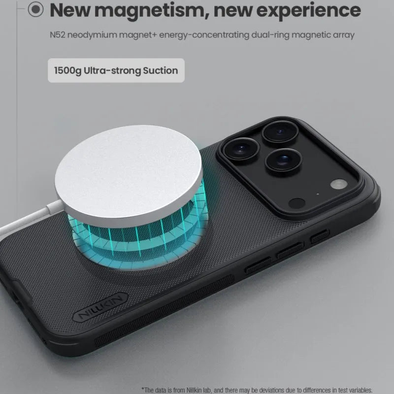For iPhone 17 Pro Max Case NILLKIN Fitted Case Magnetic Super Frosted Shield Matte PC Cover For iPhone 17 Pro