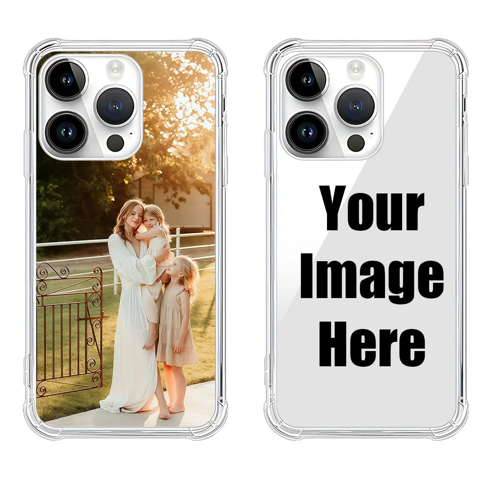 Customized DIY Photo Case For iPhone 17 16 15 14 13 12 11 Pro Max Mini SE 2020 2022 XS XR 6 7 8 Plus 16E Air TPU Soft Back Cover