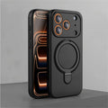 For Magsafe Phone Case For iPhone 17 Air 16 15 14 13 12 11 Pro Max Plus Shockproof Stand Liquid Silicone Wireless Charging Cover