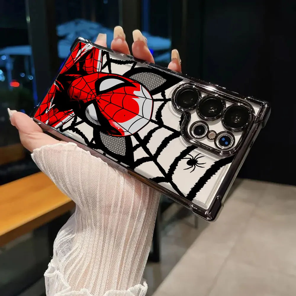 Spiderman Miles Morales Heroes Case For Samsung Galaxy S26 S25 S26Ultra Edge S24 S23 S22 Plus S21 Ultra FE 5G Marvel Phone Cover