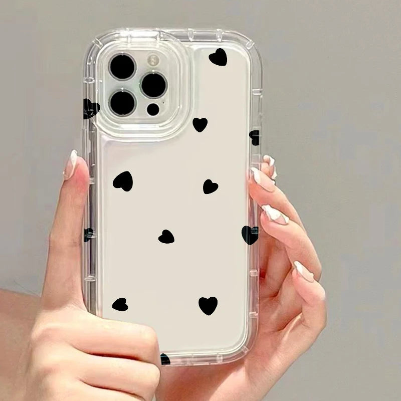 INS Korean Cartoon Hot Clear Case for Samsung Galaxy S10 S20 S20 S21 S21 S22 S23 S24 FE Ultra Plus 5G Airbag Shockproof Cover