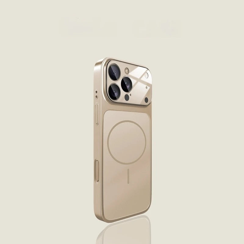 For Magsafe Luxury Acrylic Matte Phone Case For iPhone 16 12 13 14 15 11 17 Pro Max Air Plus Magnetic Bumper Back Cases Cover