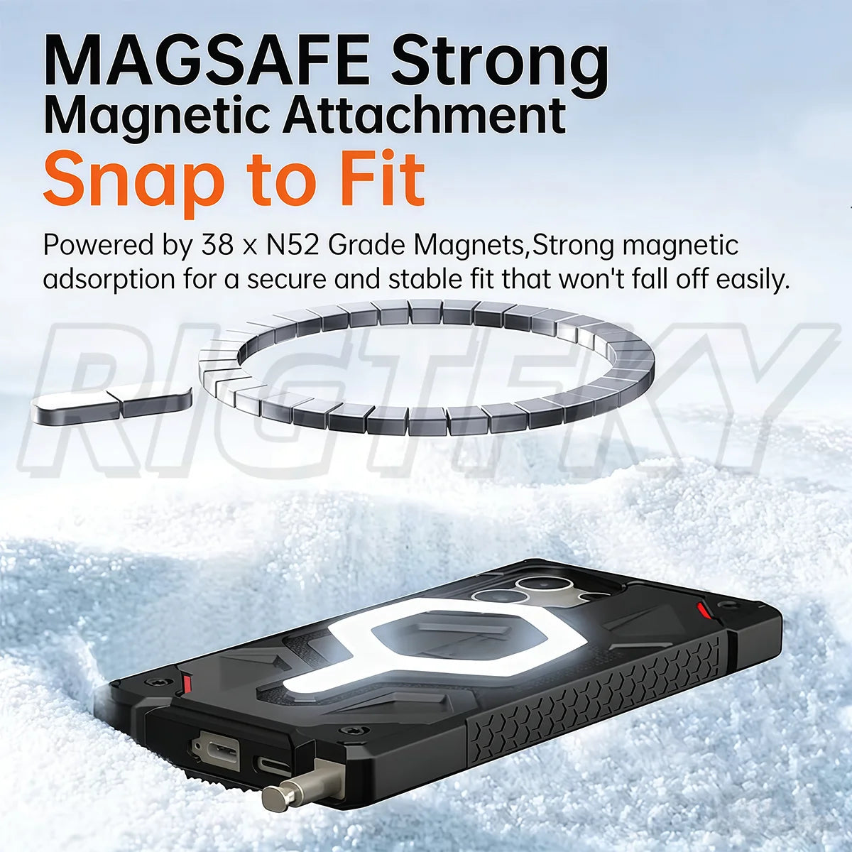 for MagSafe Pathfinder Case Military Grade Drop Protection for iPhone 17 Pro Max 17 Air 16 15 14 13 12 Outdoor Shockproof Armor