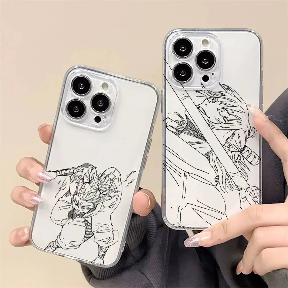 Hajime Kashimo Jujutsu Kaisen Manga   Phone Case For iPhone17,16,15,14,13,12,11 Plus,Pro Max Soft Transparent Cover