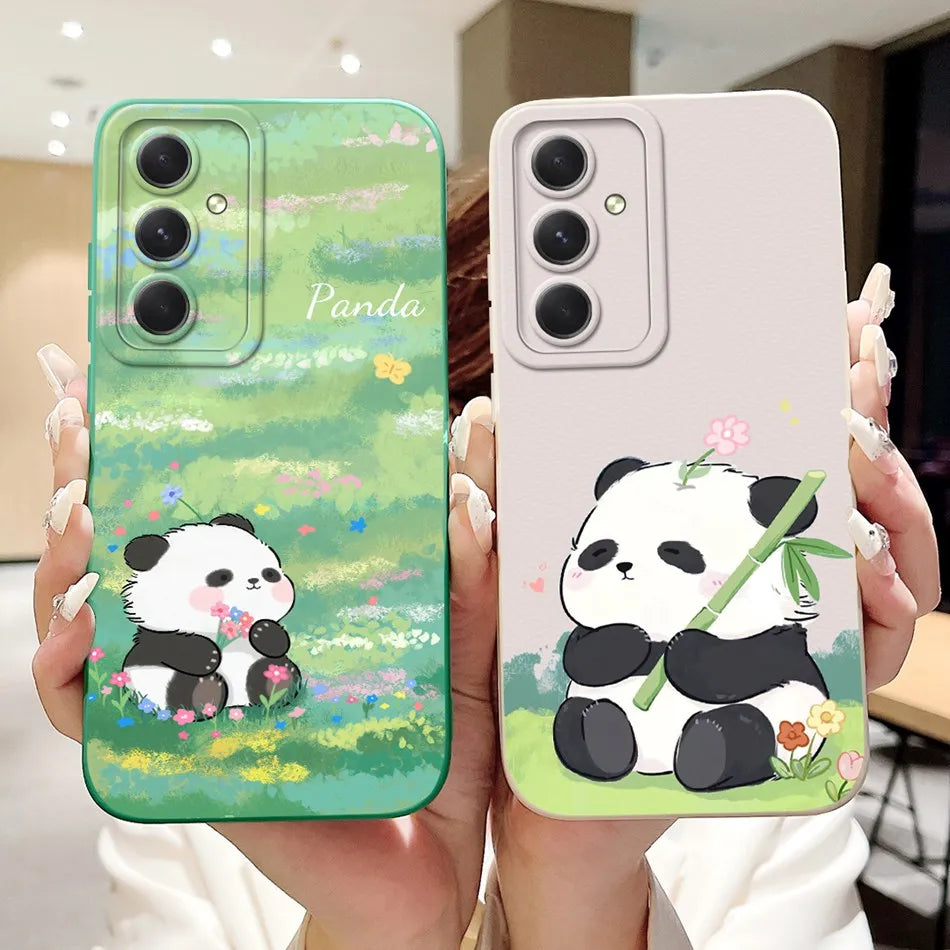 For Samsung Galaxy S23 FE S23 5G Cute Panda Rabbit Cartoon Case For Samsung S 23 23FE Shockproof Soft Silicone Phone Cases