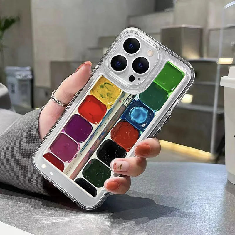 Artist Paint Pots Soft Phone Case For Samsung Galaxy S25 S24 Ultra S23 FE S22 S21 Plus A56 A55 A54 A36 A35 A16 A15 5G Cover