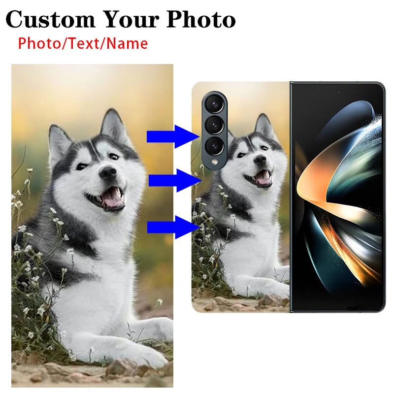 DIY Customized Photo Phone Case For Samsung Galaxy Z Fold5 Fold6 Fold7 Personalized Cover For Samsung Z Fold 7 Special 4 3 2 5 6