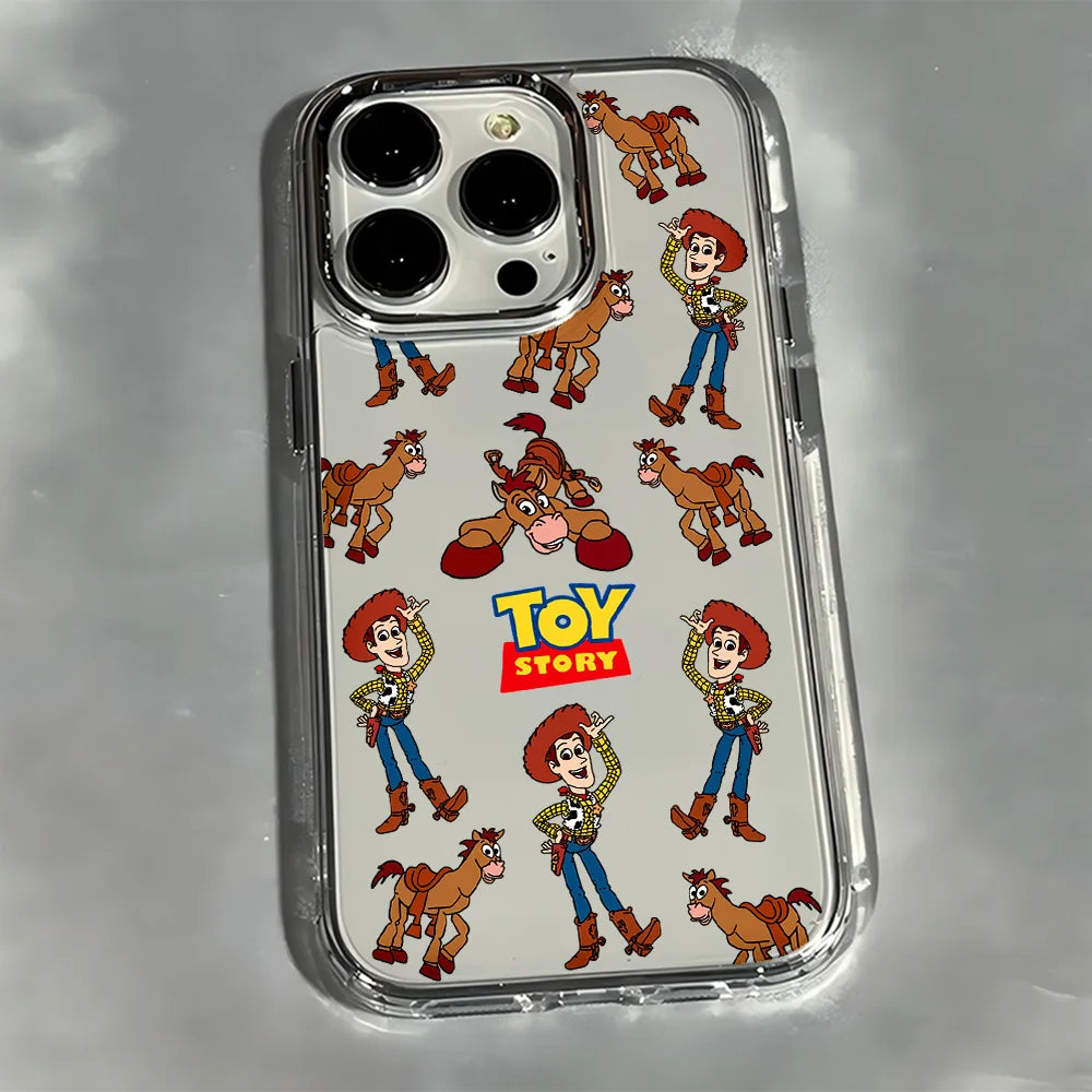Cartoon Toy Story Woody Alien Phone Case For Google Pixel 10 9 8 7 8A 9A XL Pro 4G 5G Transparent Soft Silicone TPU Back Cover