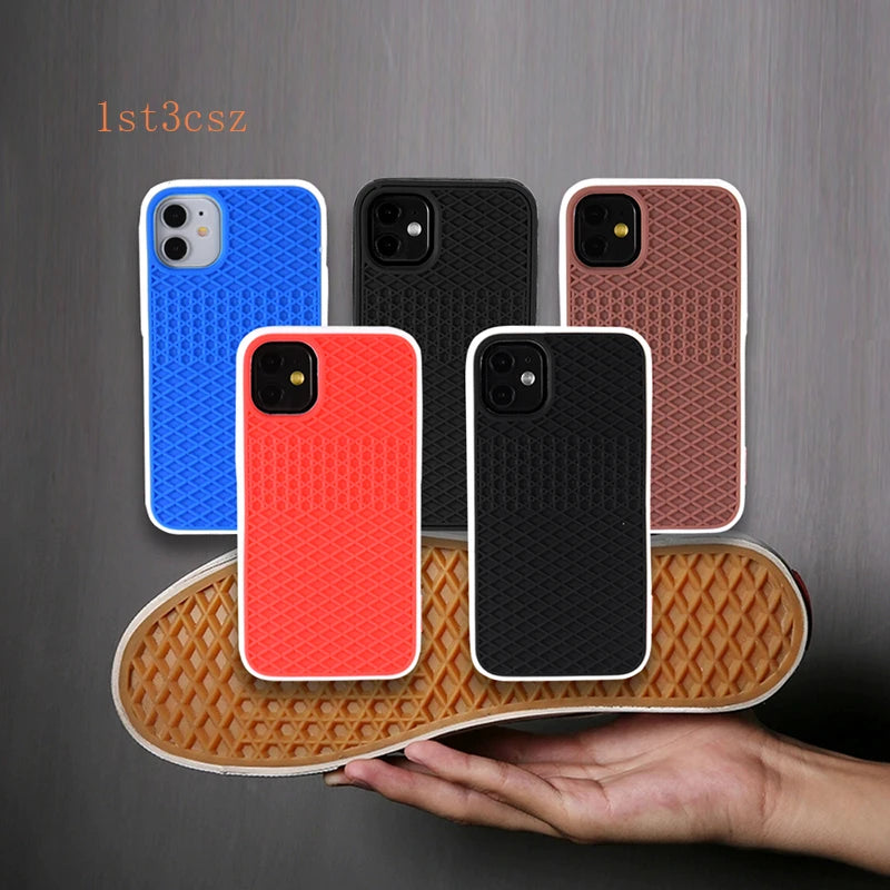 Original Waffle Shoe Phone Case For iPhone 17 16 15 14 13 12 11 Pro Max Soft Silicone Case for iPhone XR XS 7 8 Plus Back Cover