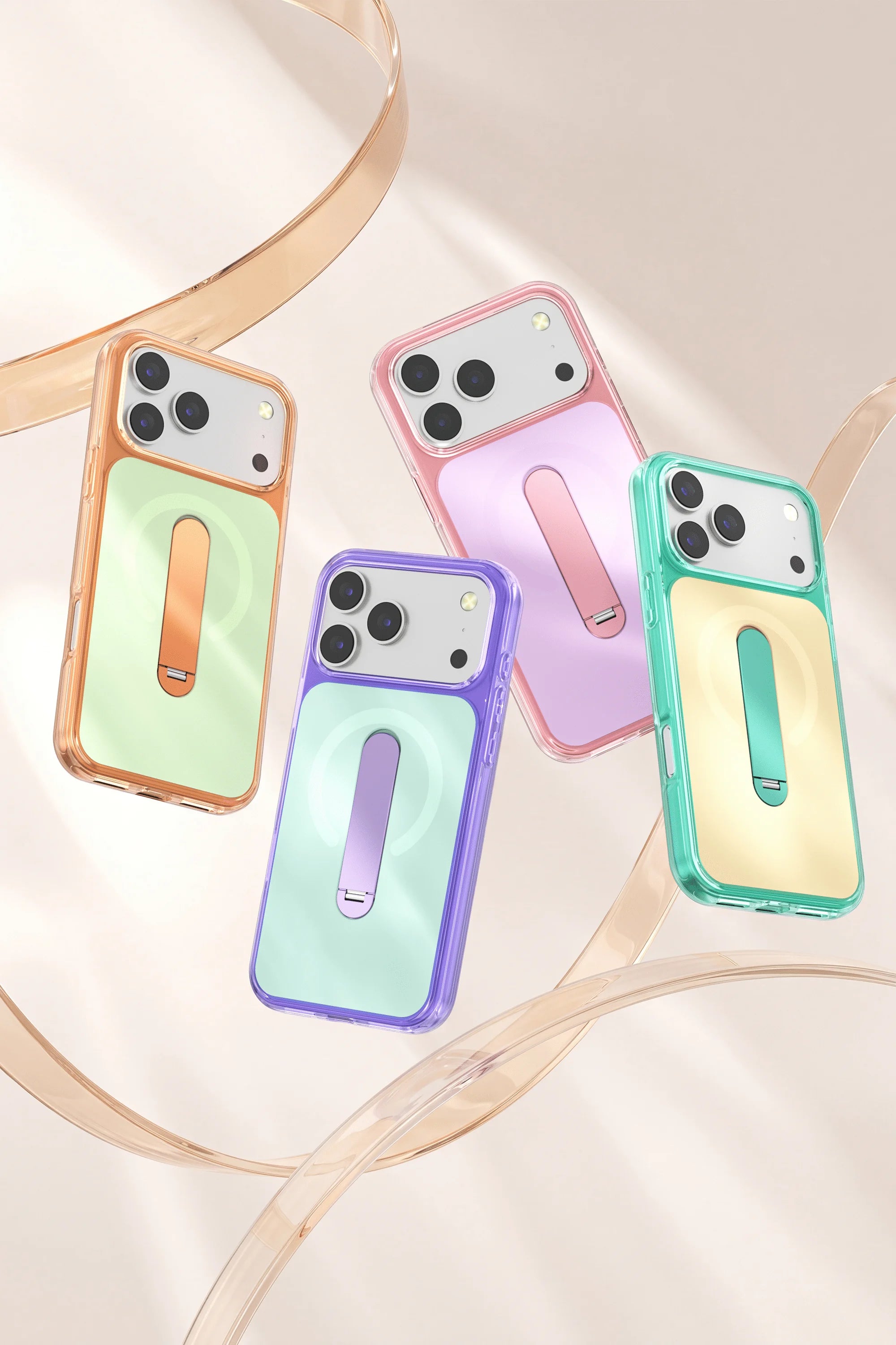360 Hidden Metal Stand Magnetic Case for IPhone 17 Air 18 16 15 Pro Max 16 Plus 17Pro Magsafe Mag Safe Phone Cover