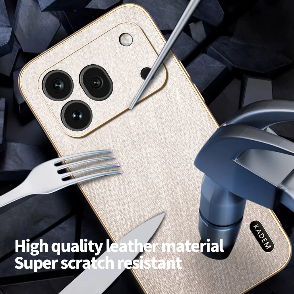 For Honor 600/600 Pro Case Luxury Magnetic Electroplating Gold Silk Pattern Anti-fall Cover For Honor 600 Pro Shockproof Funda