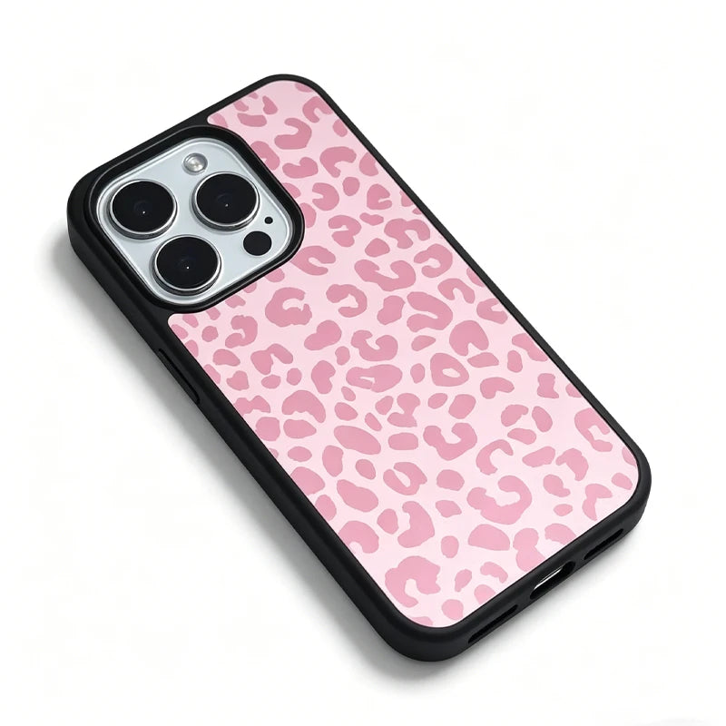 INS Sweet Cool Girl Leopard Pattern Bow Phone Case For iPhone17 Air 16Pro Max 15 14 12 13 11 Pro Plus Anti Fall Protective Cover