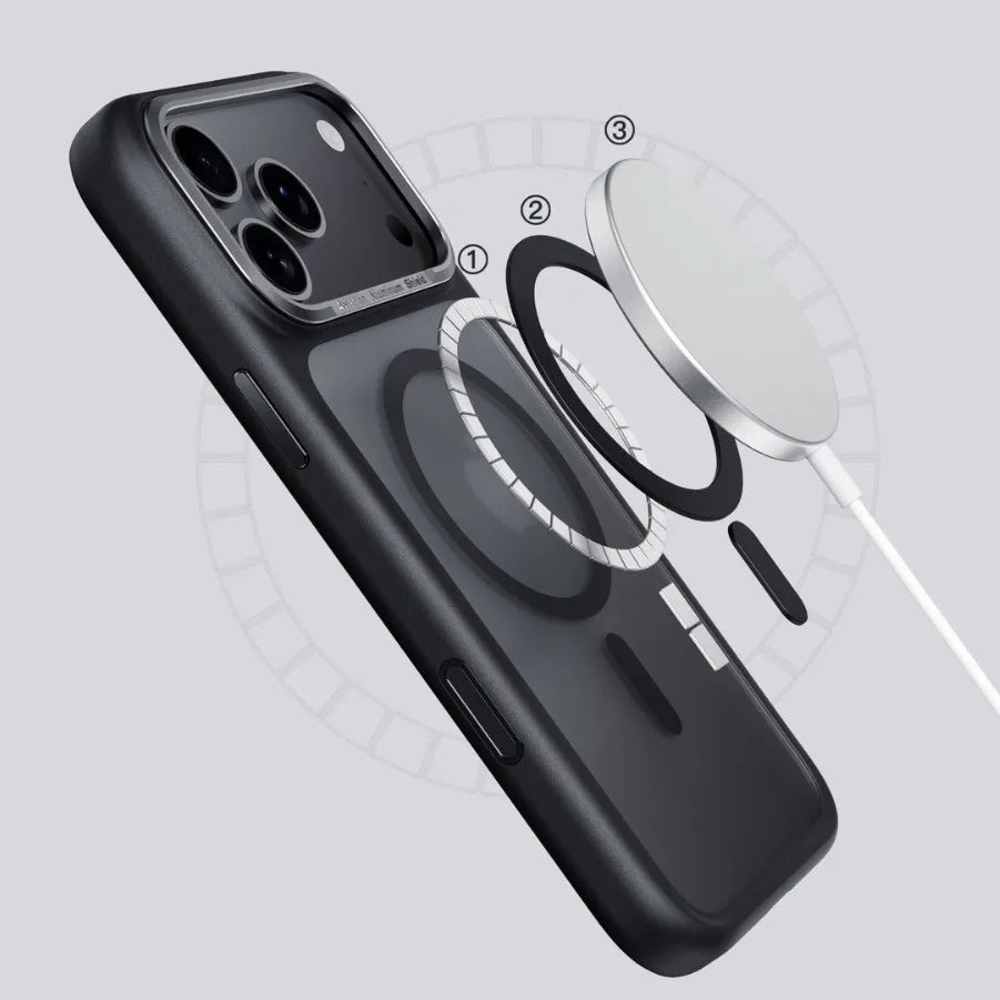 Magnetic for iPhone 17 Pro Max Case Slim Translucent Matte Shockproof with Anti-Fingerprint Phone Case For iPhone 17 Pro  Case