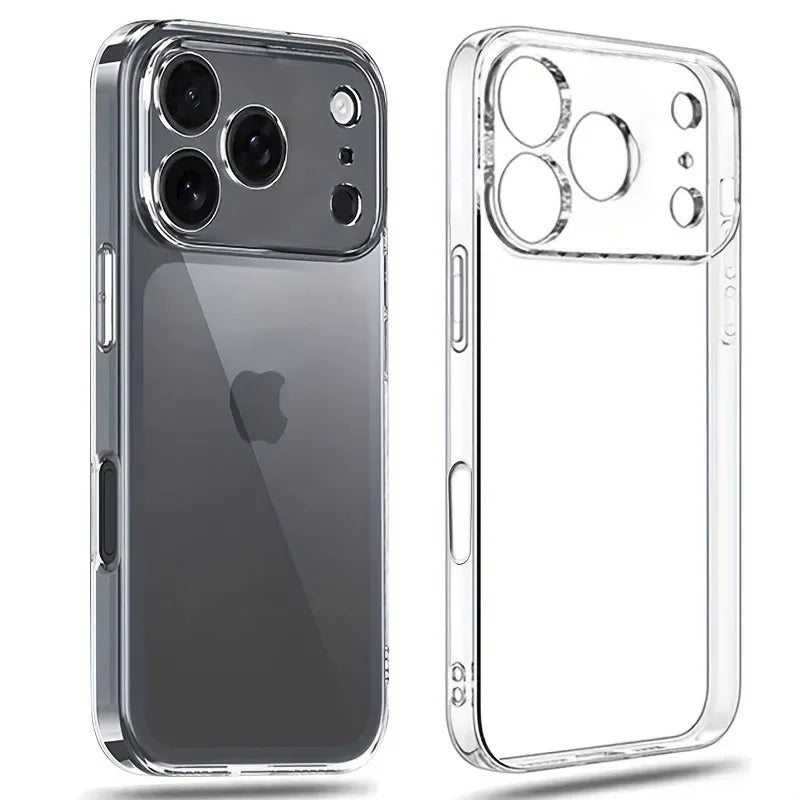 Ultra Thin Clear Phone Case For iPhone 17 16 Pro Max 17Pro Soft Silicone Transparent Cases For iPhone 15 14 13 17 Pro Max Cover
