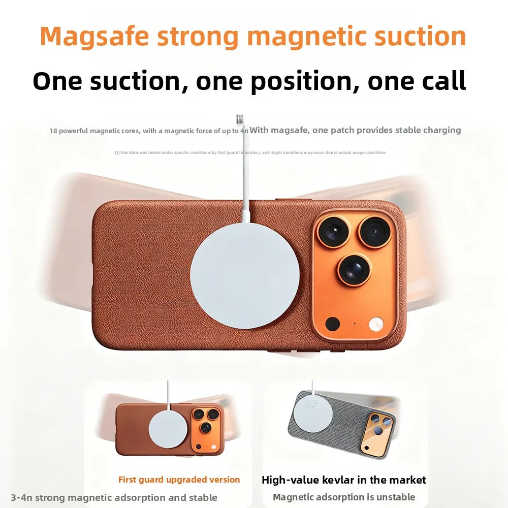 Tech Woven Magnetic Adsorption Phone Case for Iphone 17 Air 16 15 14 13 Pro Max TechWoven for Magsafe Wireless Charge Cover