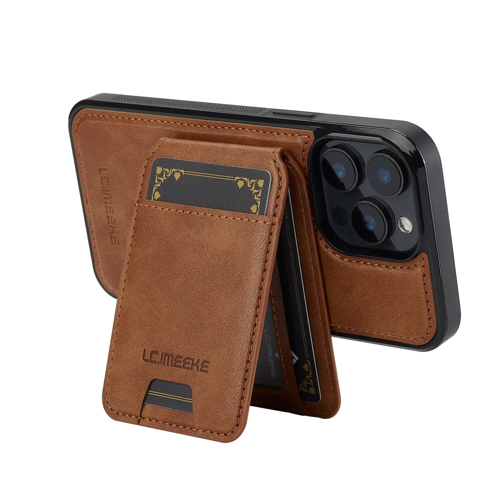 Detachable Magnetic 2 In 1 Leather Case For iPhone 16E 17 1615 14 13 12 11 Pro XS Max Air XR 8 7 Plus SE Card Pocket Phone Cover