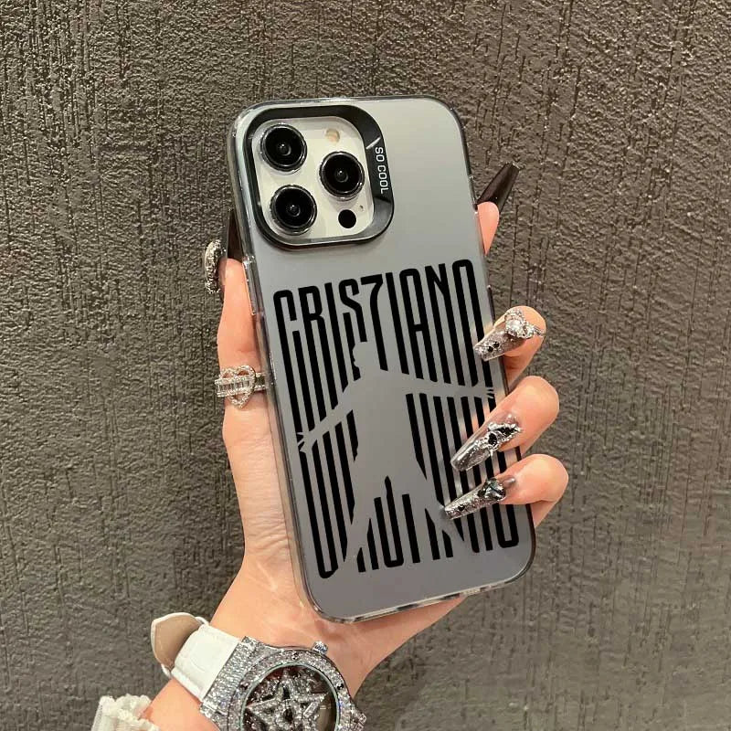 Football Player C-Cristianos R-Ronaldos Phone Case For IPhone 11 Pro Max 16 15 14 X XS MAX XR 8 7 6 Plus 12 13 Mini Hard Cover