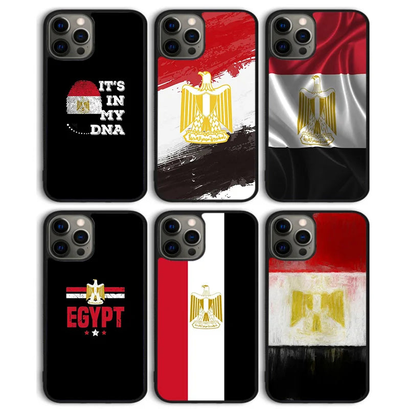 Egypt Flag Phone Case Back Cover for iPhone 17 Air 16 15 14 13 11 12 Pro Max Plus Shell Coque